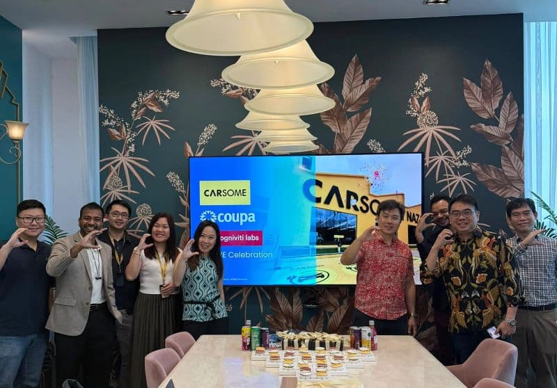The Carsome, Coupa and Cogniviti Labs teams together at the Carsome go-live celebration